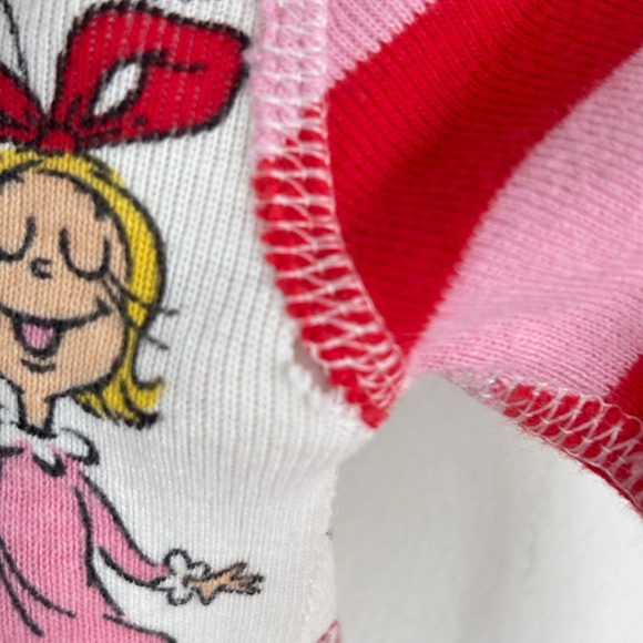 Hanna Andersson Dr. Suess Grinch Christmas Sleeper 2T Cindy Lou Candy Cane READ - Picture 4 of 11